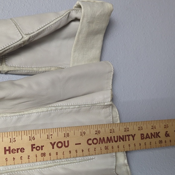 Armani Collezioni Vintage 2000's Leather Jacket 100% Angelo lamb skin Size 8 - Picture 11 of 11